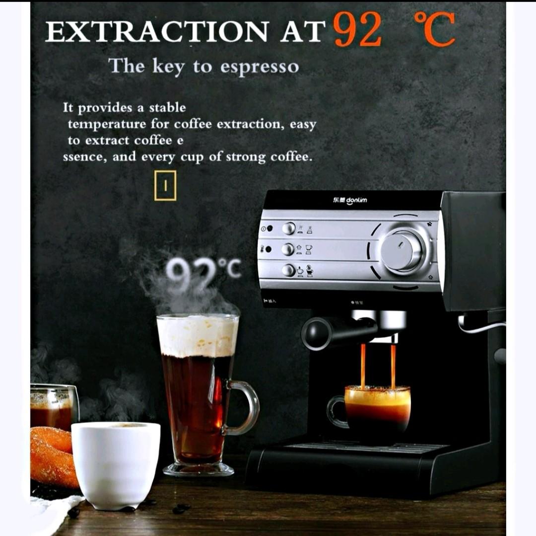 Donlim DLKF6001 Coffee Machine + FREE Grinder!, TV & Home Appliances