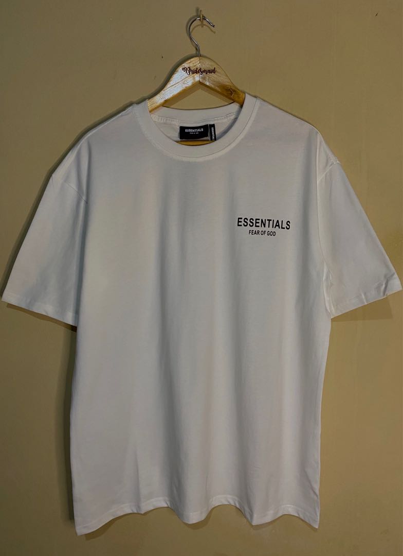 God Boxy Essentials White Tshirt Large 