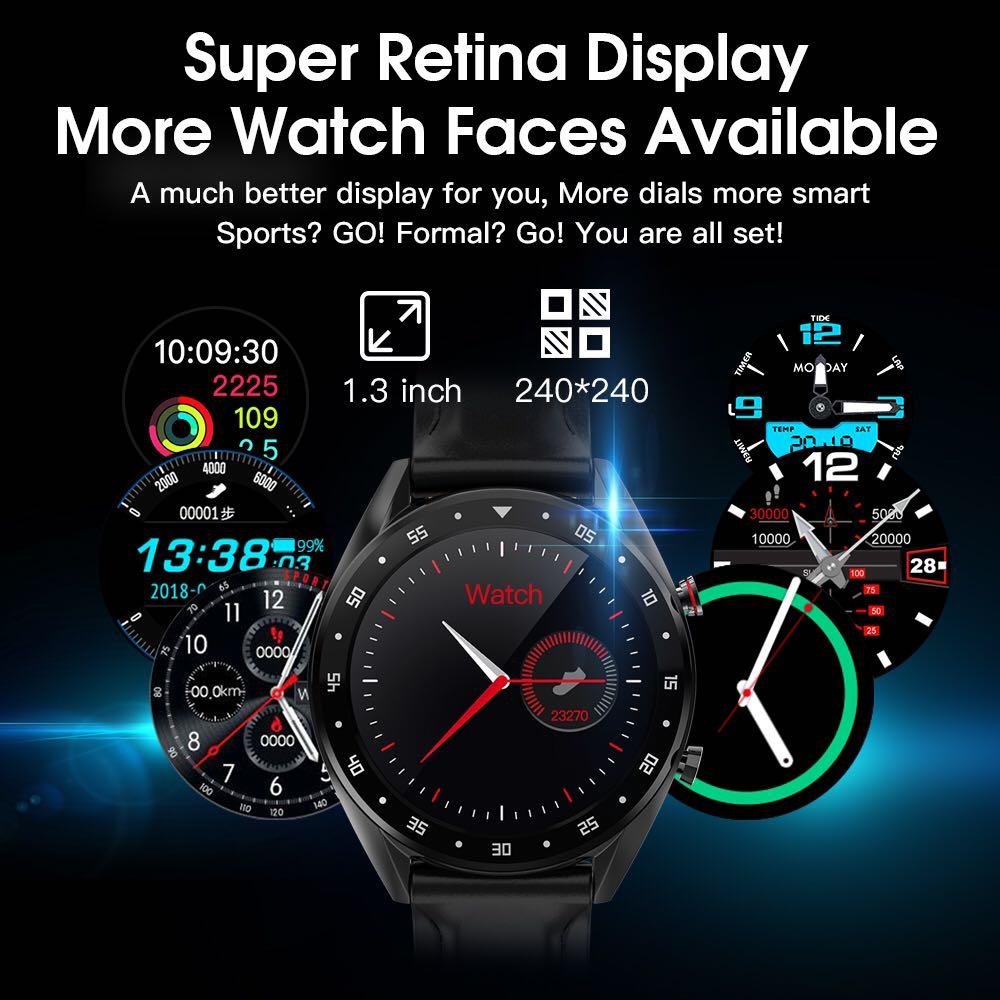 G7 Smartwatch Smart Watch ECG Brown Strap Android IOS Phone