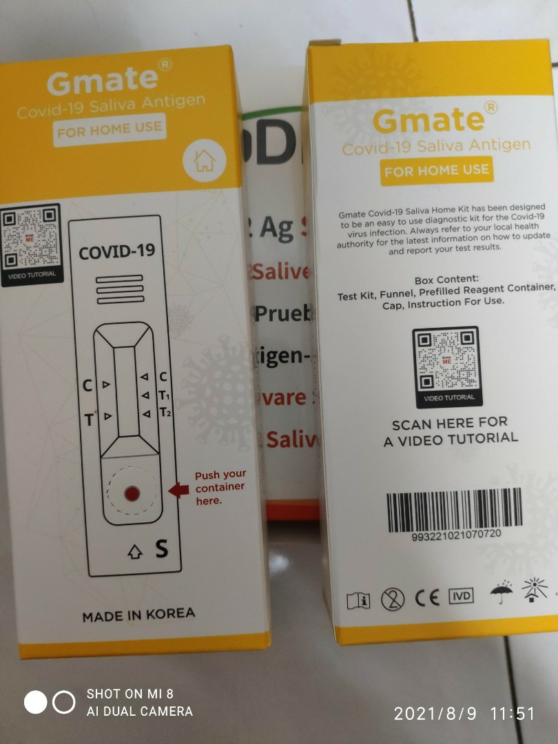 Kit home gmate saliva GMATE COVID