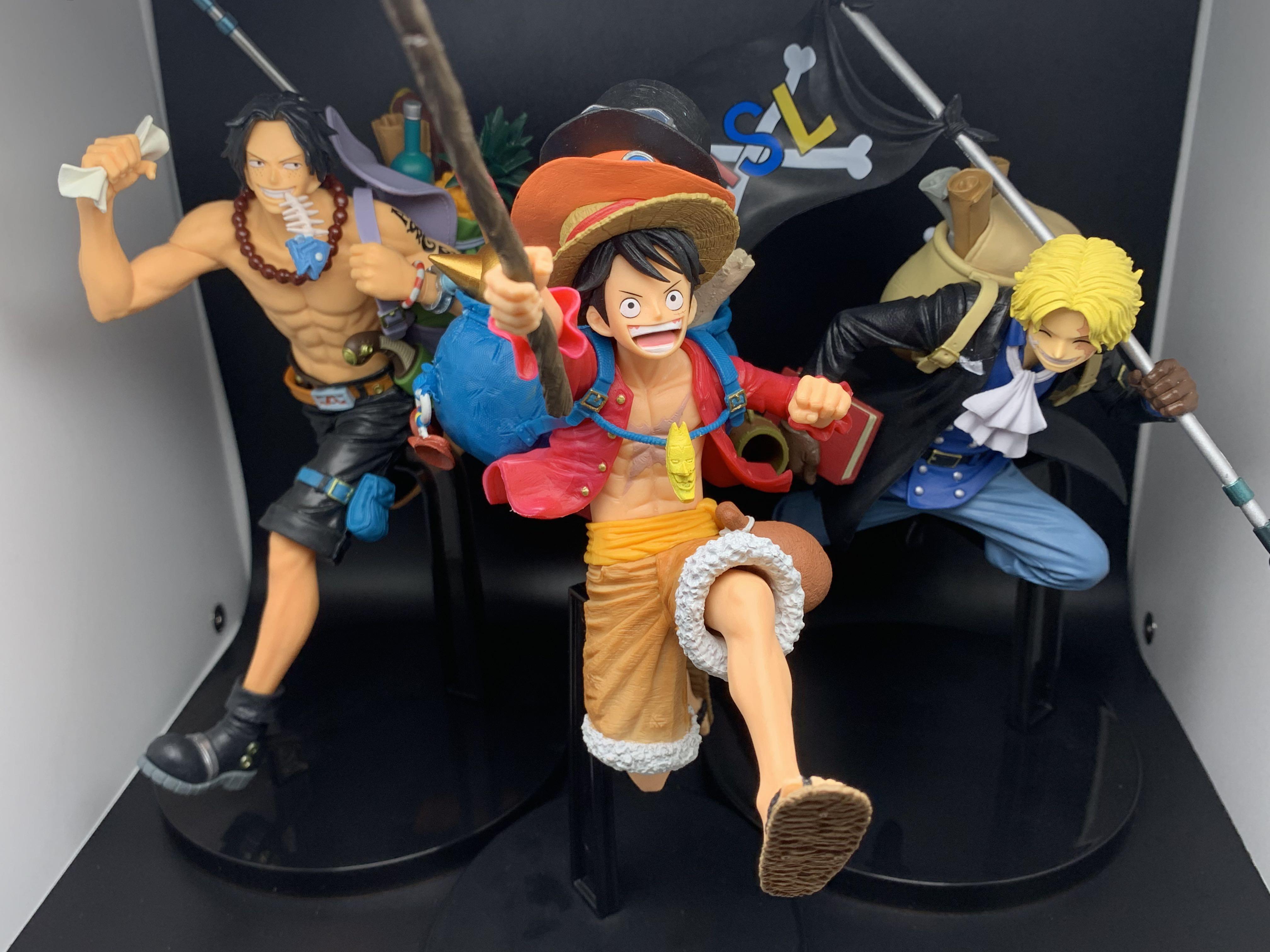 Grandline Special 三兄弟路飛薩波艾斯craneking One Piece 海賊王figure 興趣及遊戲 玩具 遊戲類 Carousell