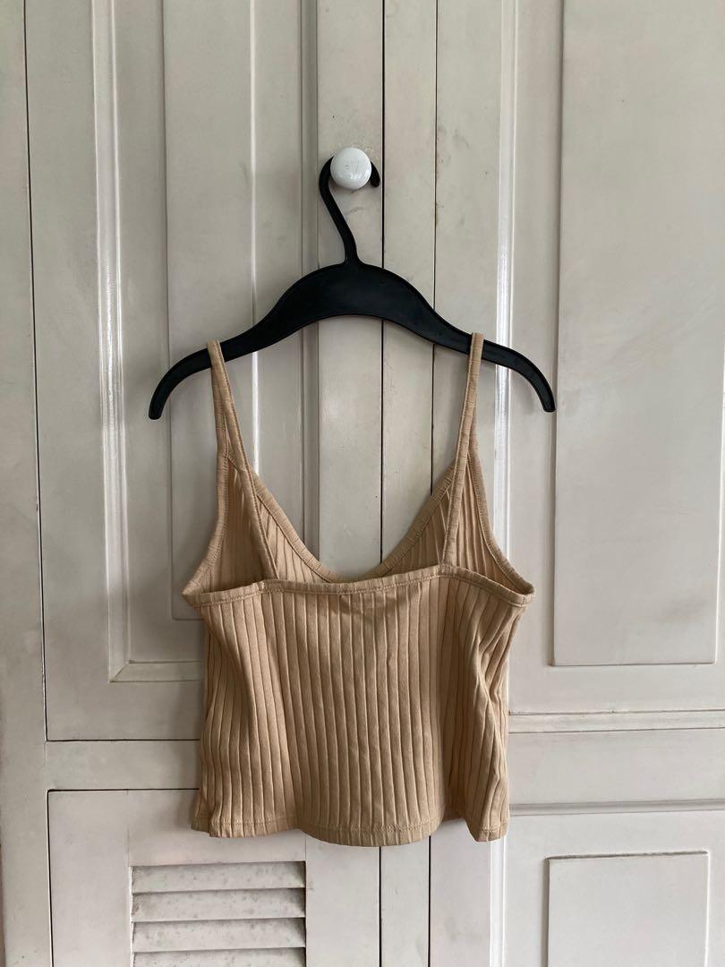 beige spaghetti strap top