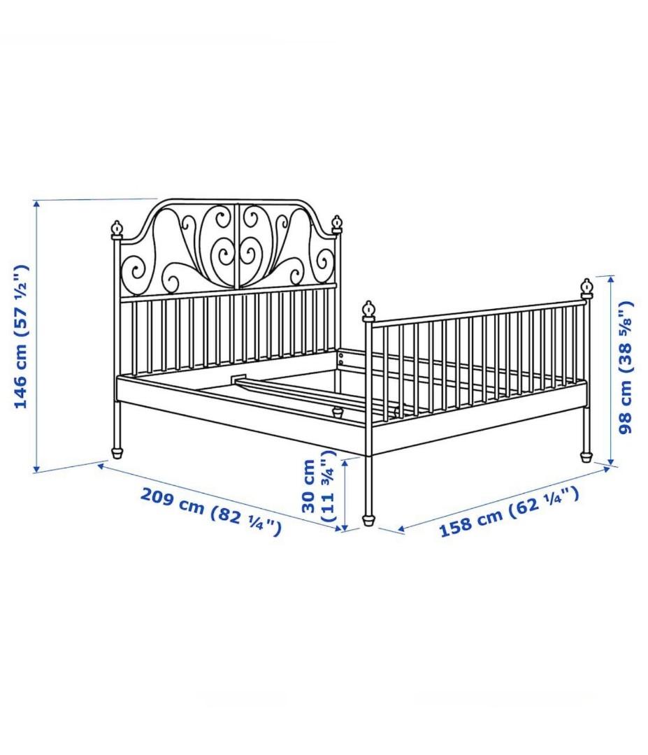 Ikea bed frame Queen, Furniture & Home Living, Furniture, Bed Frames