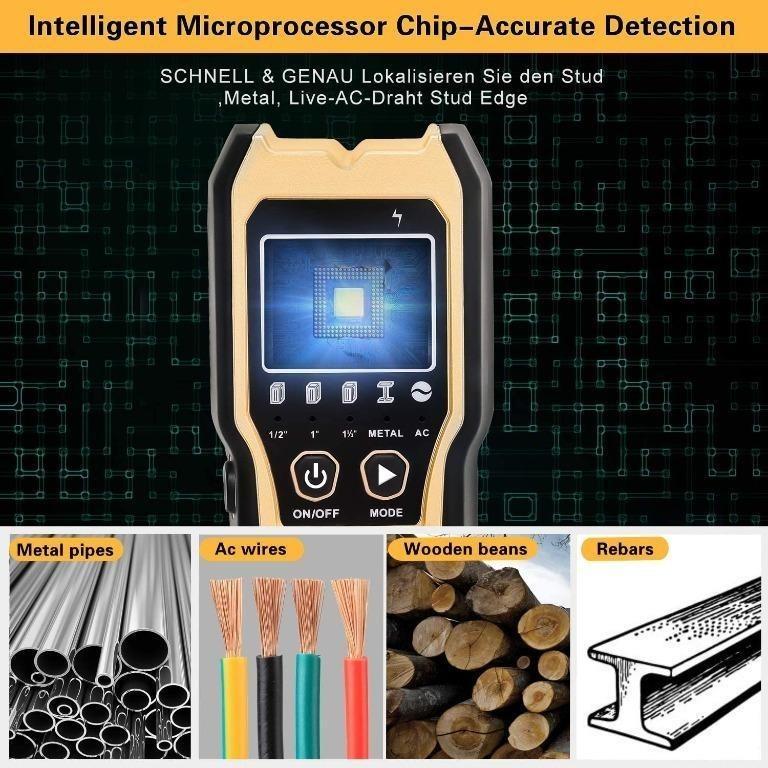 (SG READY STOCK + FREE SHIPPING) Stud Detector TH550, 5 in 1 ...