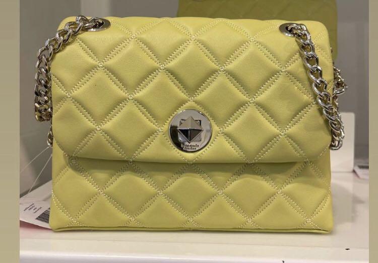 Kate Spade Natalia Small Flap Crossbody In Frosty Lime, Luxury, Bags &  Wallets on Carousell