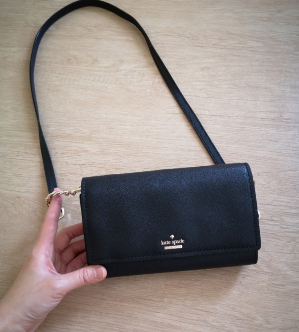Kate Spade Small black sling bag, Luxury, Bags & Wallets on Carousell