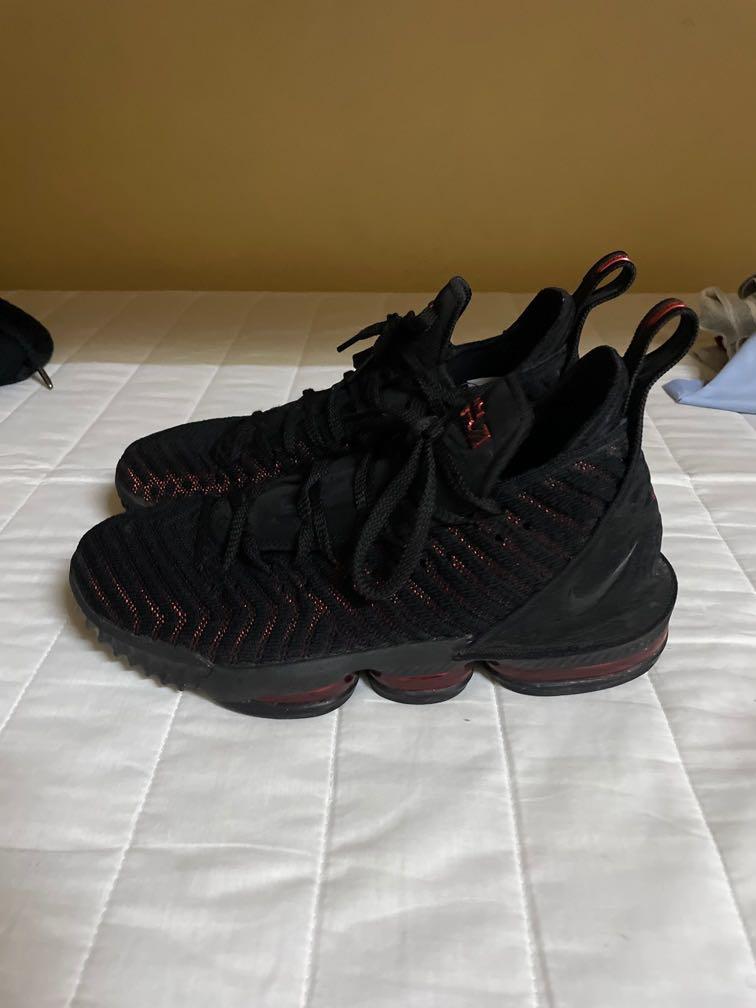 lebron 16 black red