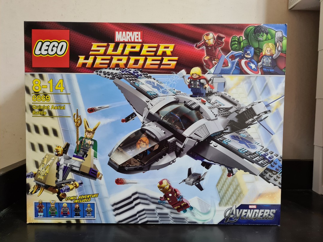 Lego Marvel Super Heroes 6869 Quinjet Aerial Battle Hobbies Toys Toys Games on Carousell