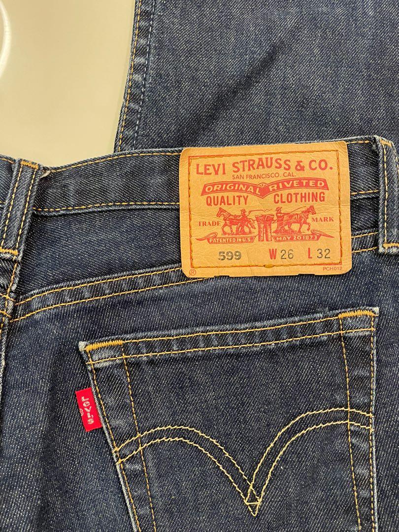 Levi s 599 Straight Boot Cut Denim Jeans