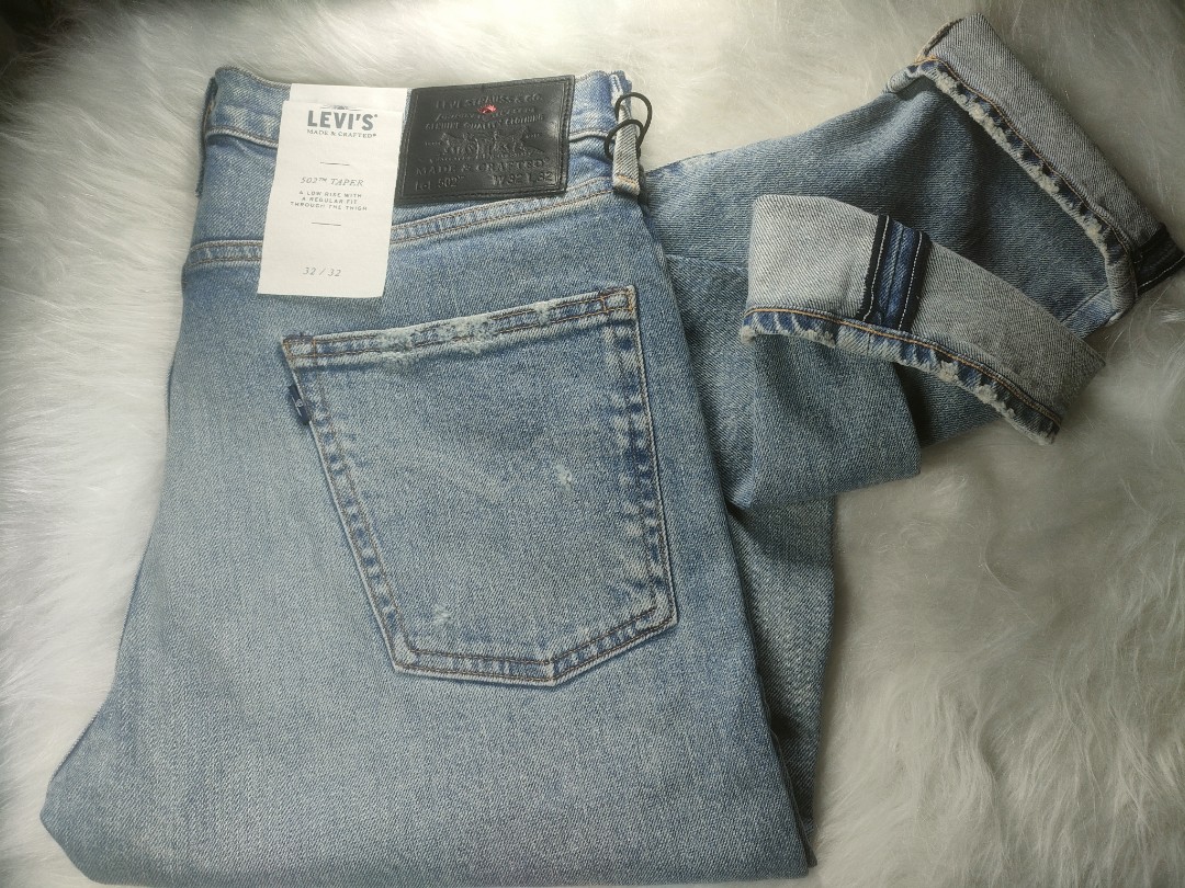 Levi's Made & crafted 502 Taper Fit Jeans, Men's Fashion, Bottoms, Jeans on  Carousell