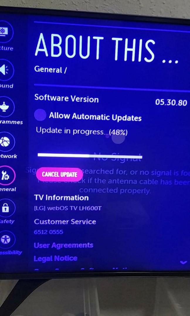 LG OS LH600T 49 inches, TV & Home Appliances, TV & Entertainment