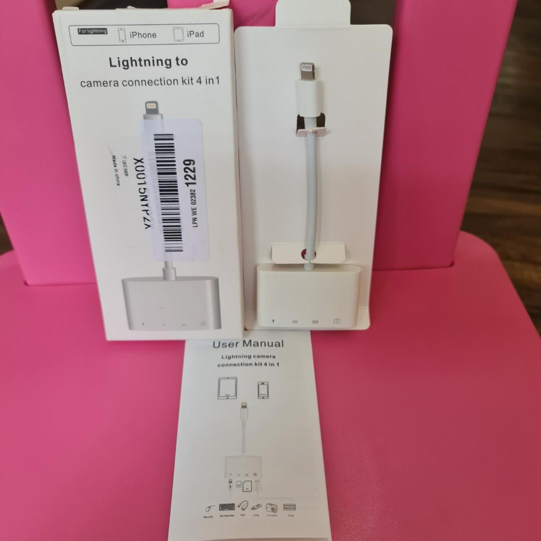 Lightning to camera connection kit 4 in 1, Photography, Photography