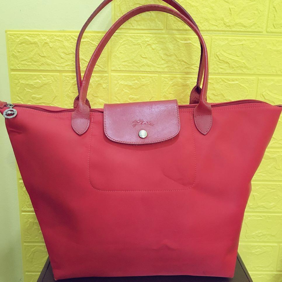 Longchamp large le sales pliage neo nylon tote