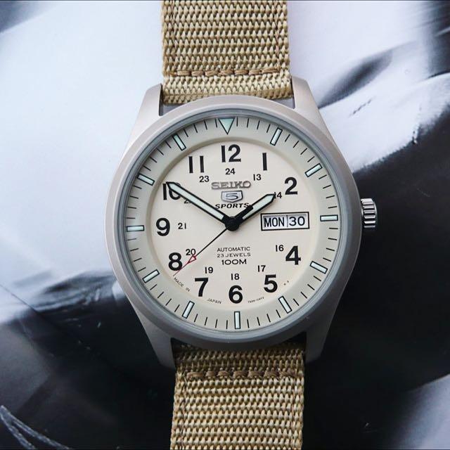MADE IN JAPAN Seiko 5 SNZG07J1 SNZG07J SNZG07 SNZG Military Sport