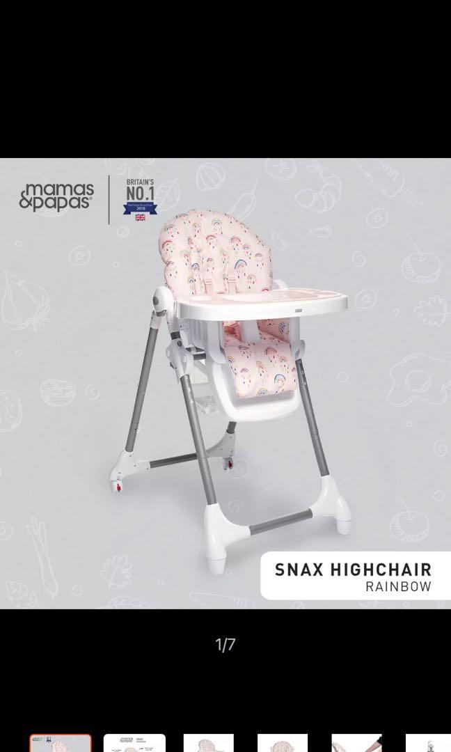 Mamas and papas on sale snax highchair rainbow