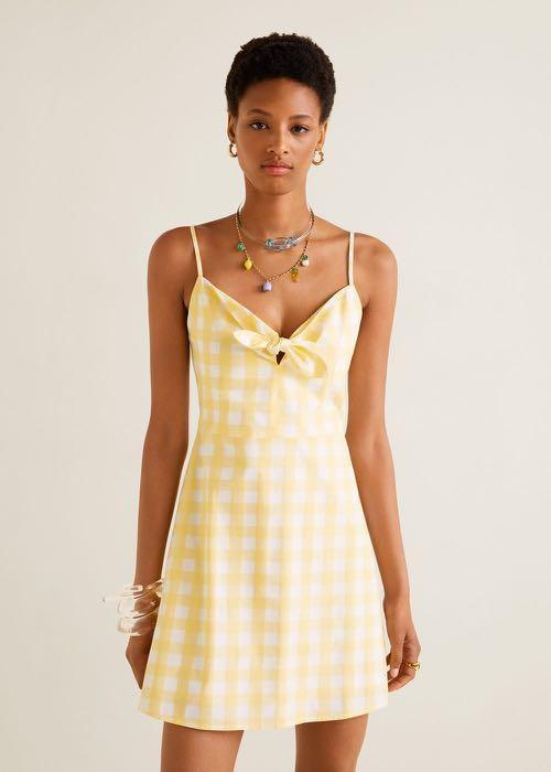 Mango checkered dress online