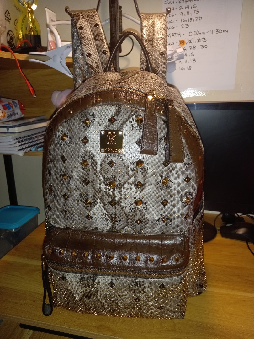 MCM Backpack Limited Edition, Luxury, Bags & Wallets on Carousell