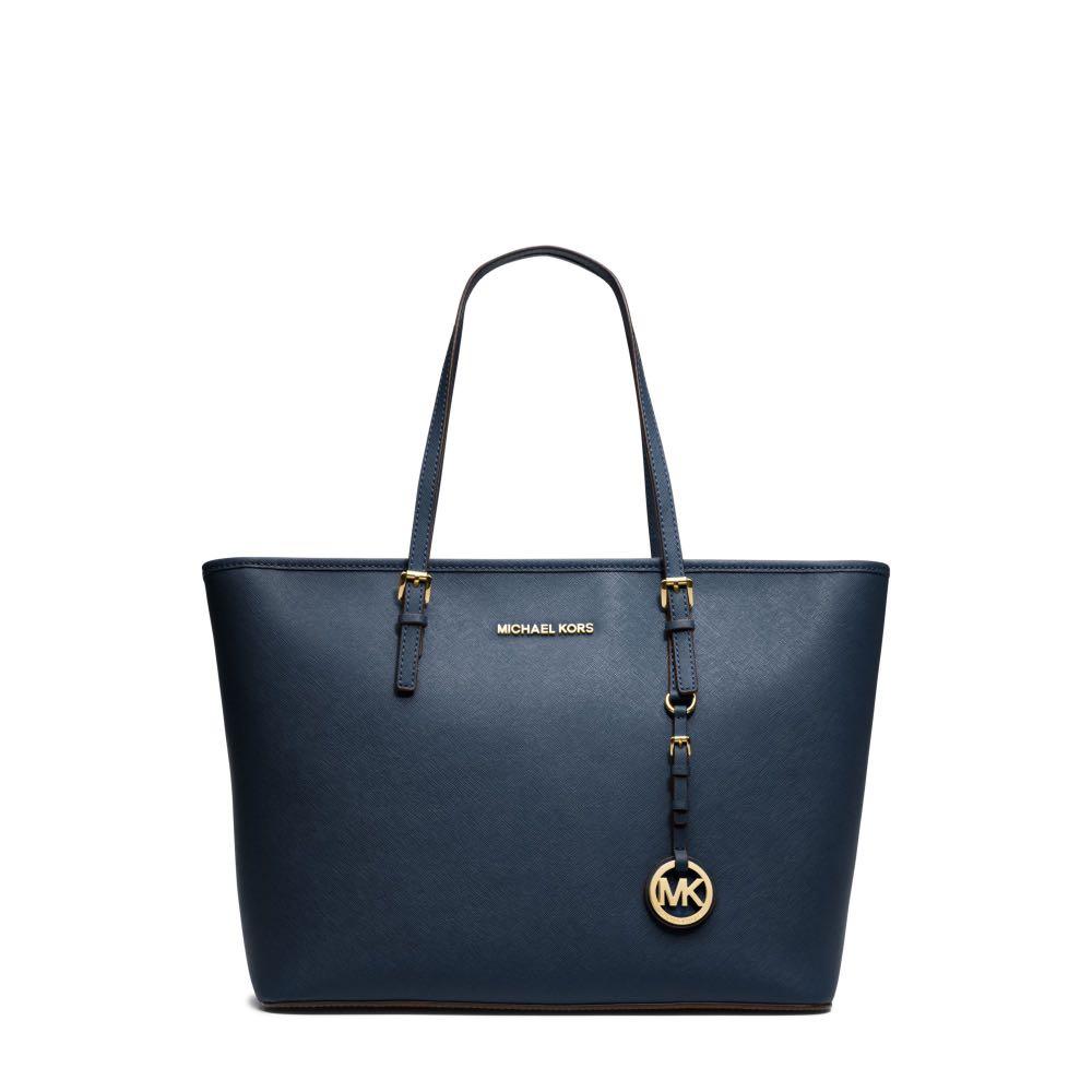 Michael Kors Jet Set Travel Large Chain Shoulder Tote in Navy, Women's  Fashion, Bags & Wallets, Tote Bags on Carousell