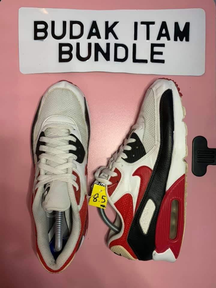 Nike air max hitam sale pink
