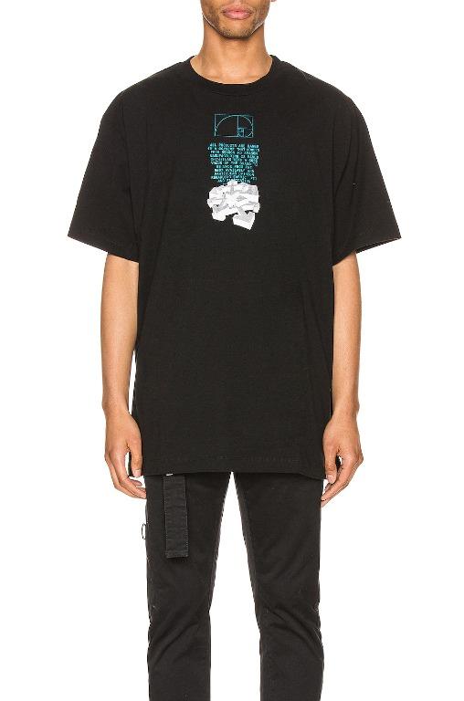 Off-White Golden Ratio Tee 99% New!!, Men'S Fashion, Tops & Sets, Tshirts &  Polo Shirts On Carousell