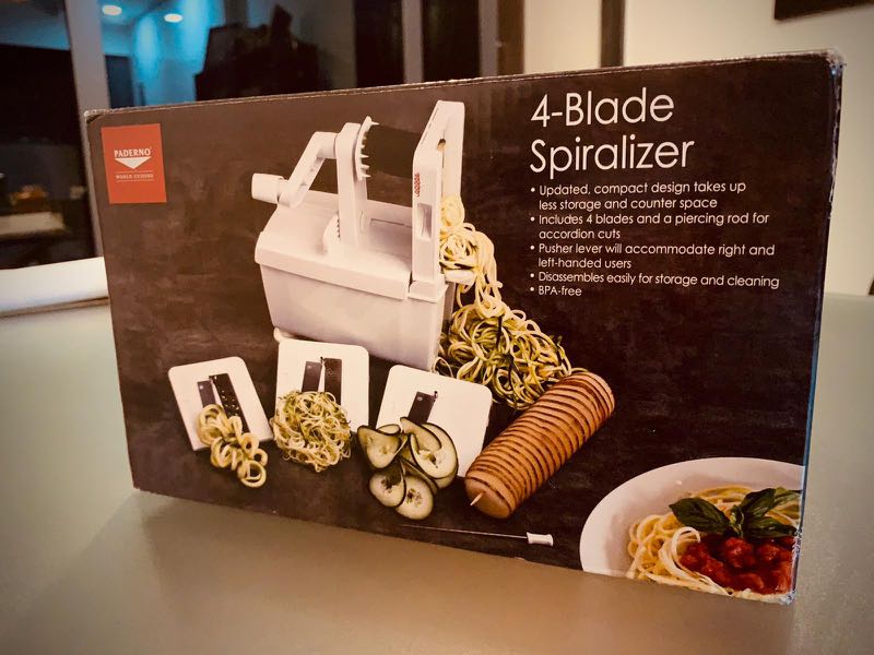 Paderno World Cuisine 4-Blade Spiralizer Pro Review: Compact Cutting