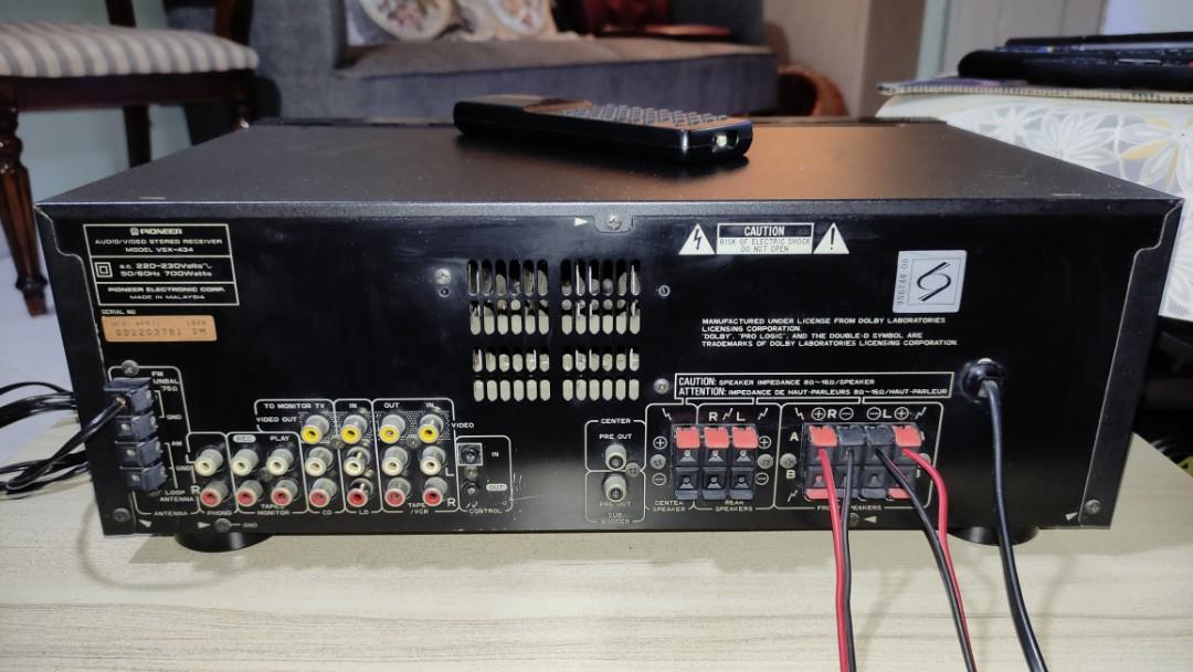PIONEER VSX 434 Amplifier (with Remote Control), Audio, Soundbars ...
