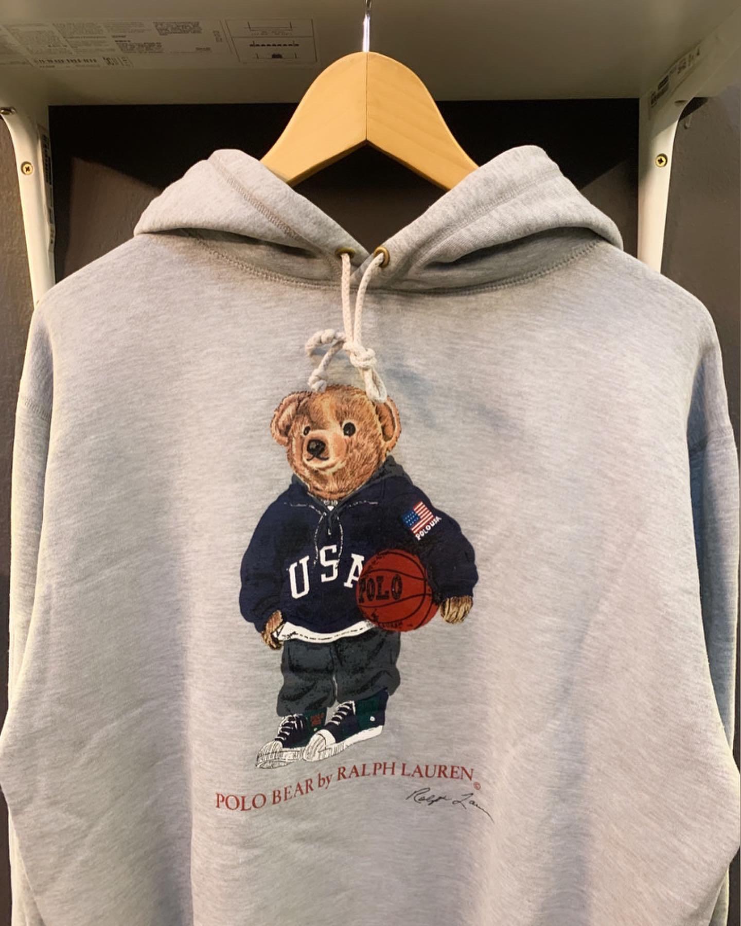 Polo bear hoodie basketball hotsell