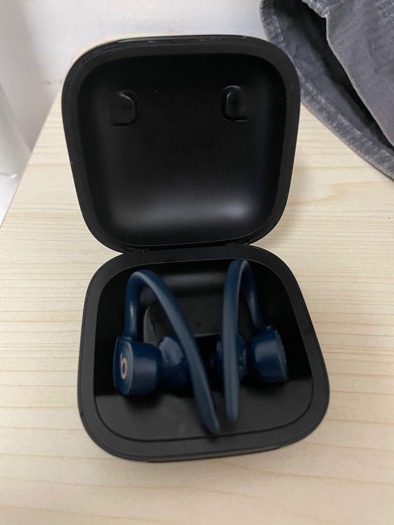 POWERBEATS PRO Blue (Category: Earphones) located in Makati City. Submitted by leroyglee (Listing ID 1106289699, Image 2). Description: Good condition Battery is very well maintained No hidden issue aside from Logo fallen off in right ear only but does not affect performance. No box, unit only SRP is 15,000. Selling for less than half the price. Used for 8 months only.