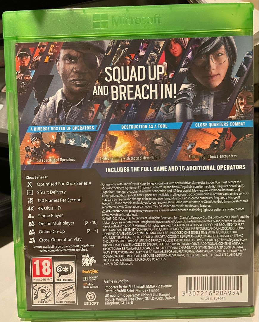 Rainbow Six Siege Xbox X Series, Video Gaming, Video Games, Xbox on
