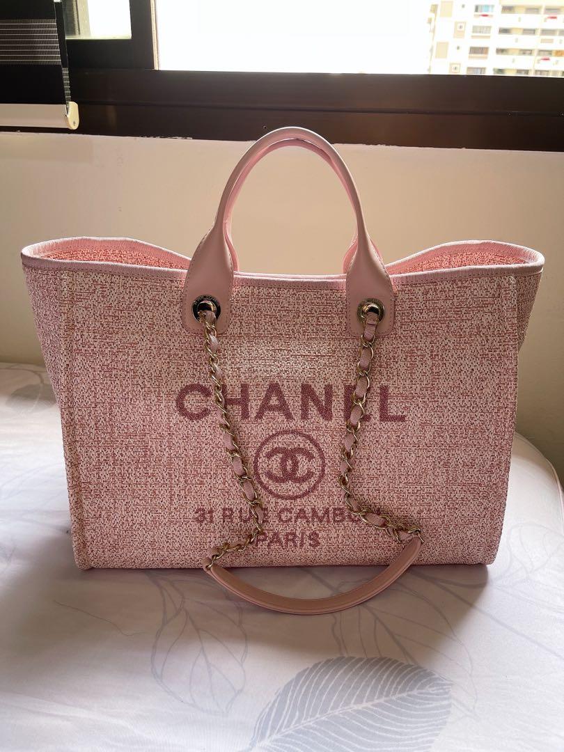 Rare- 2021 Chanel Deauville Pink Tweed Full Set with original receipt