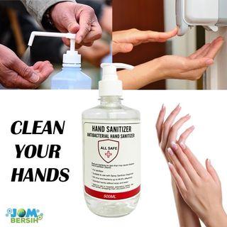 Ready Stock Hand Sanitizer 500ml Hand Sanitiser Antibacterial Disinfectant Pembasmi Kuman personal care sanitiser