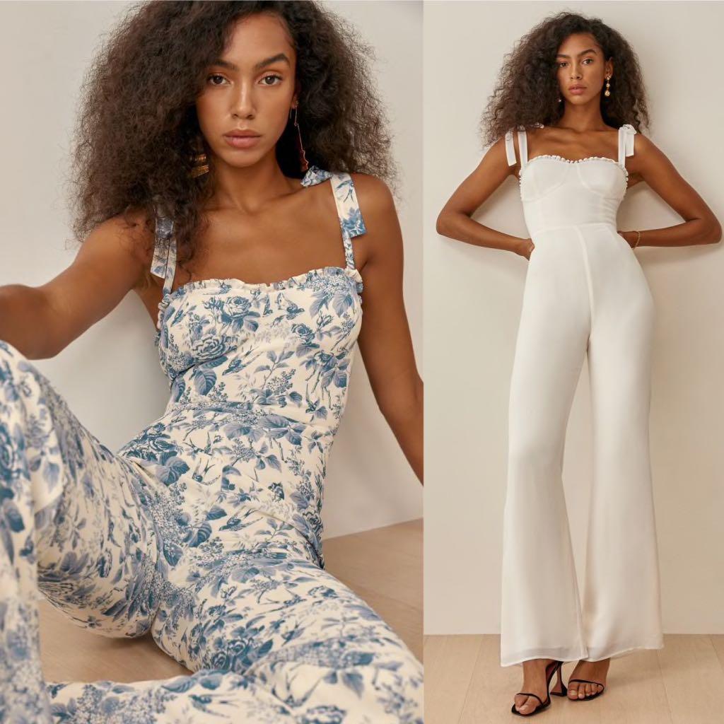 Reformation sales white jumpsuit