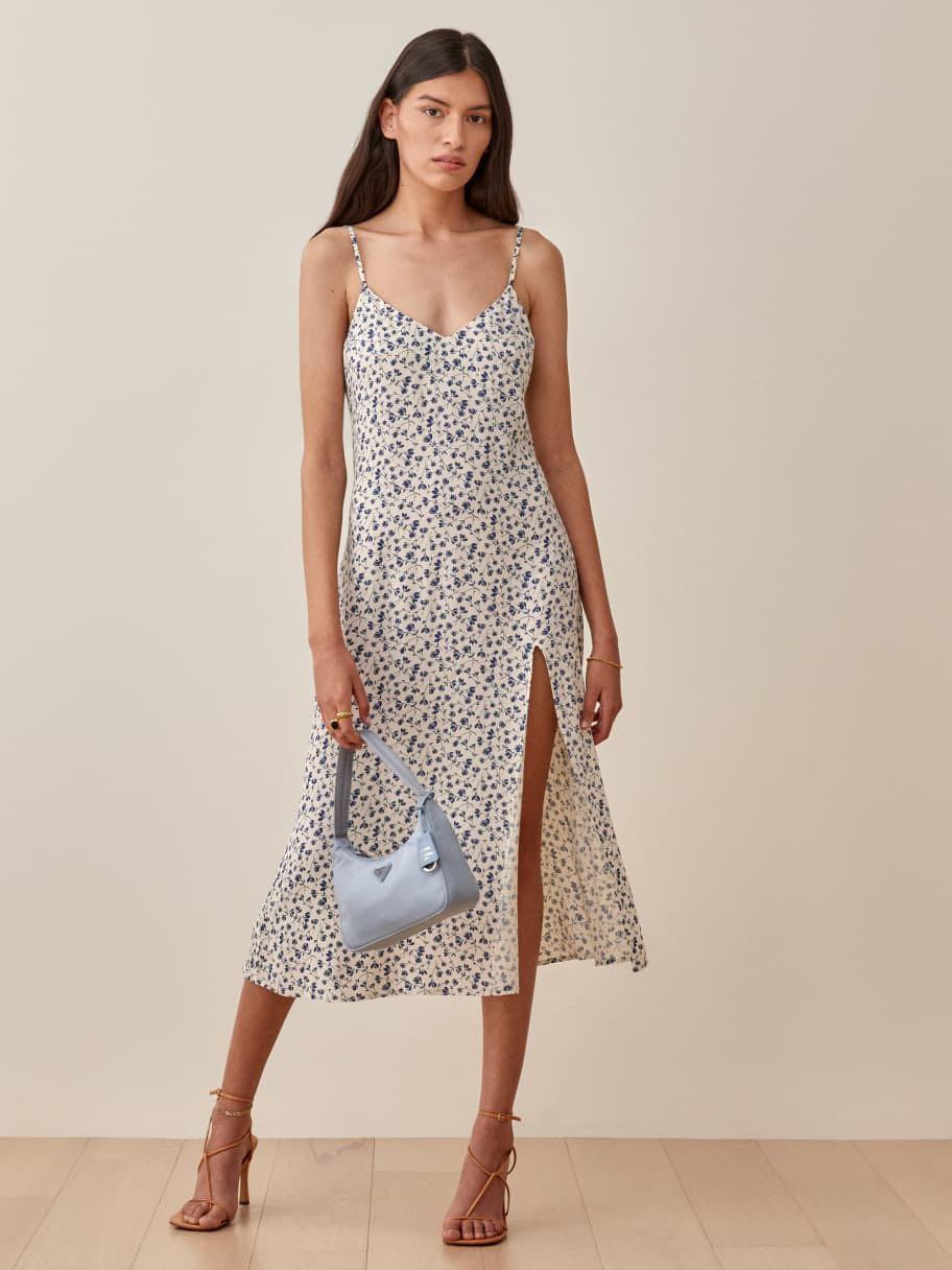 Reformation Crimini Dress In Mykonos Women S Fashion Dresses Sets Dresses On Carousell