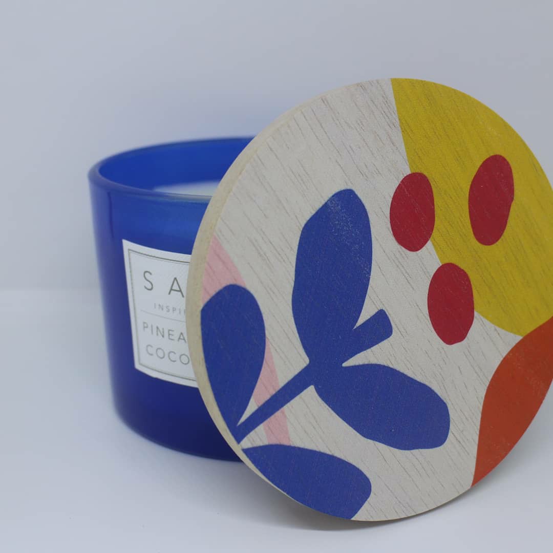 Sand + Fog Pineapple Coconut Double Wick Candle, Furniture & Home