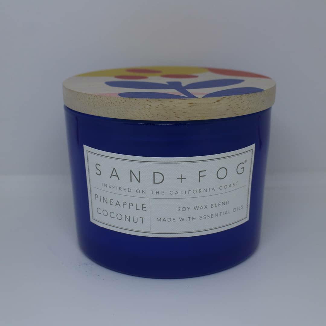 Sand + Fog Pineapple Coconut Double Wick Candle, Furniture & Home