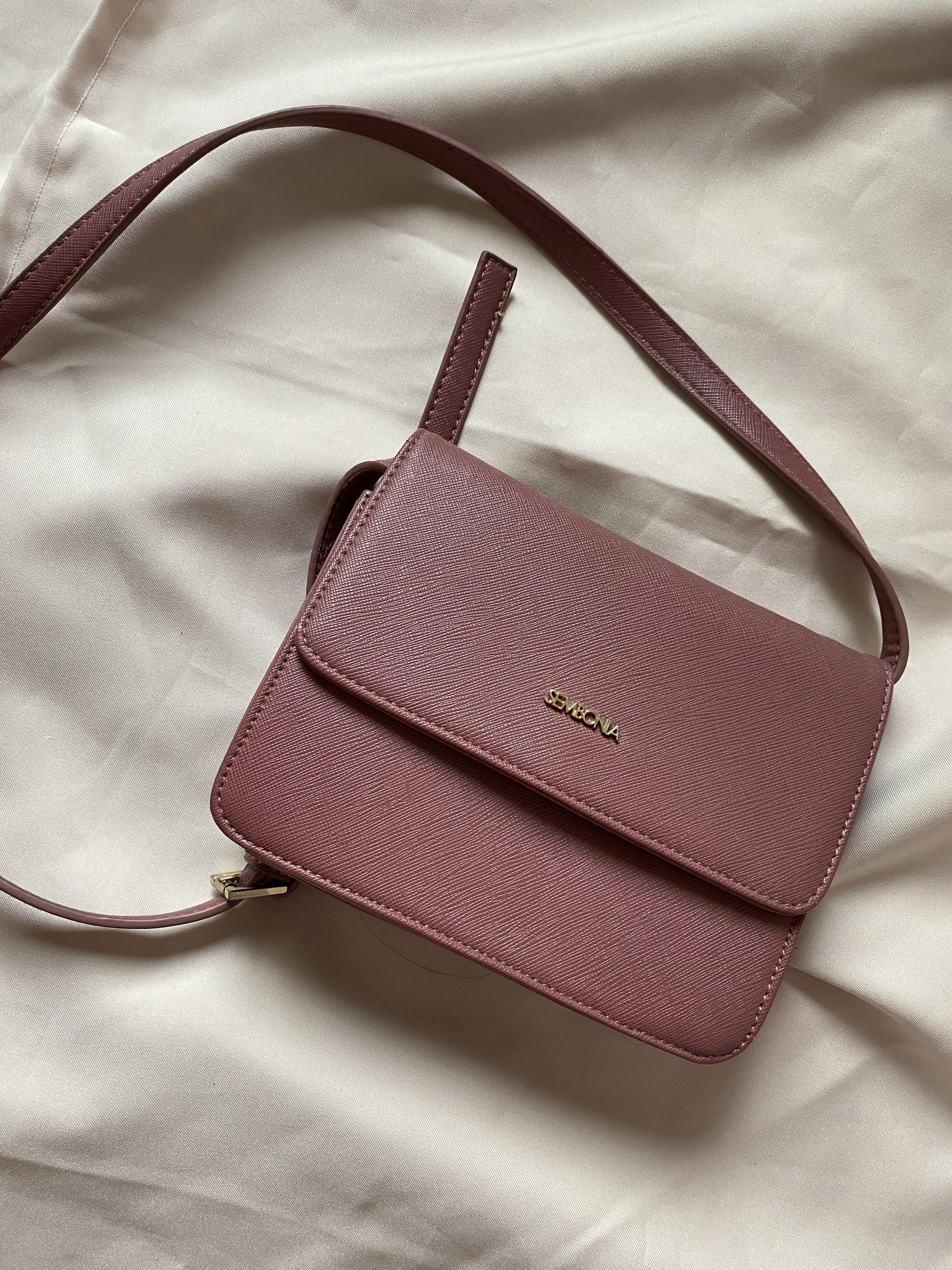 ORIGINAL SEMBONIA Synthetic Leather Shoulder Bag light purple Women s Fashion Bags Wallets Purses Pouches on Carousell