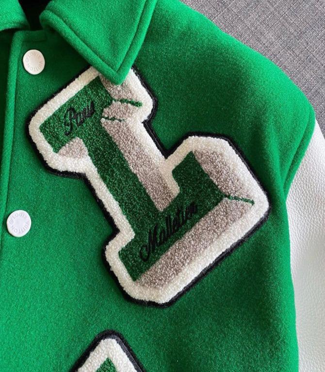Green LV Varsity Jacket - Streetgarm