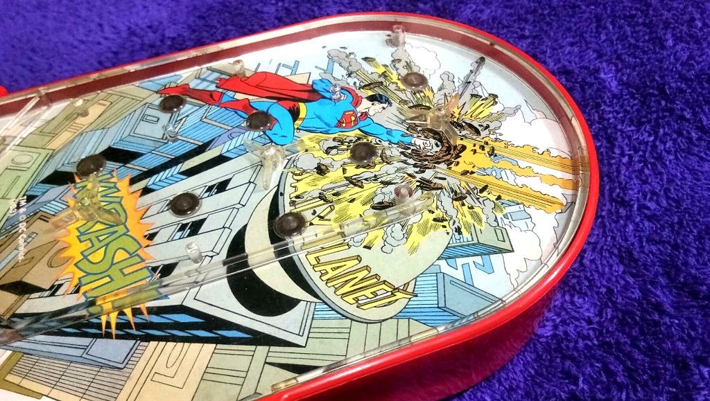 SUPERMAN PINBALL COIN BANK WITH LIGHTS AND SOUNDS, Hobbies & Toys ...