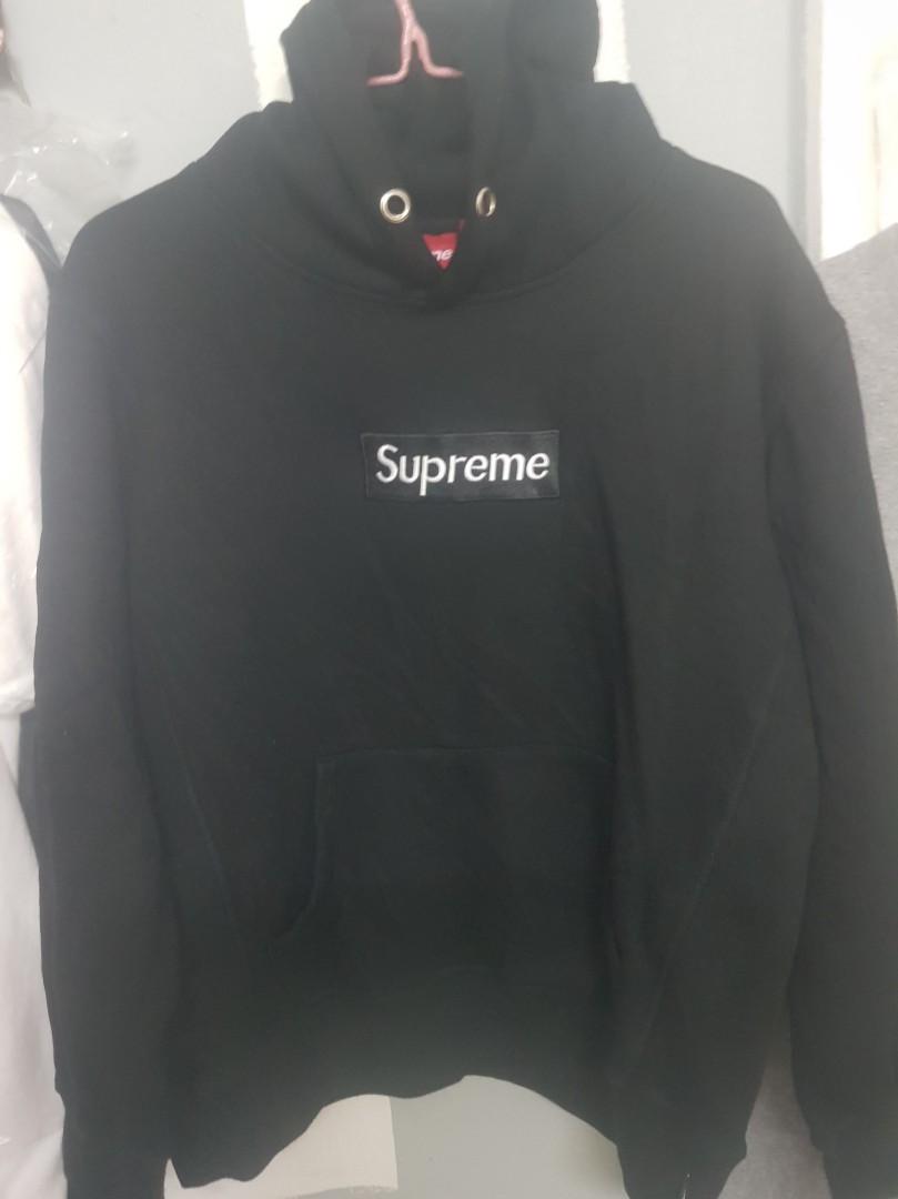 Supreme Black Box Logo Hoodie