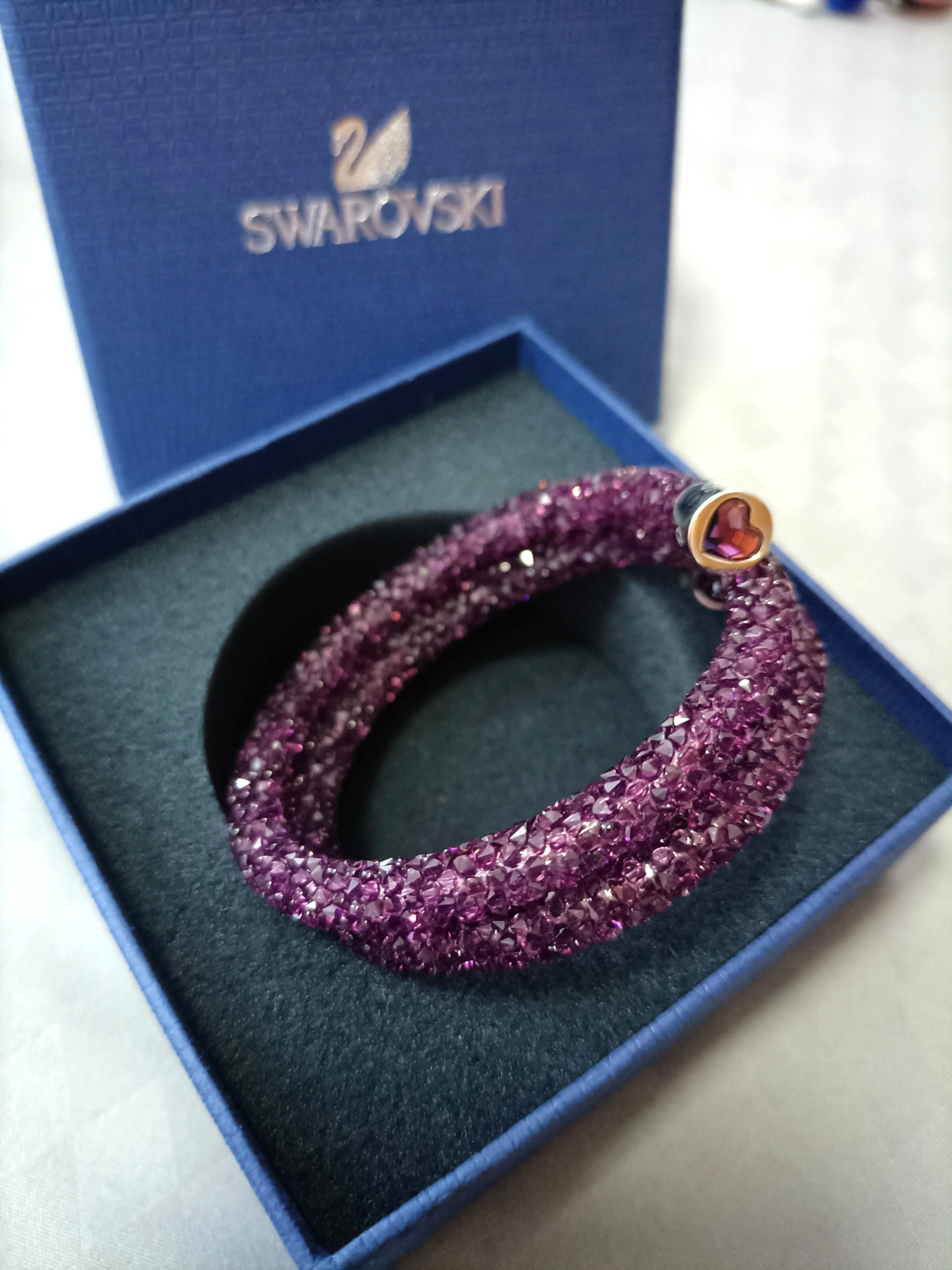 Swarovski Crystaldust golden crystal dust bracelet bangles Luxury Jewelry |  Shopee Philippines