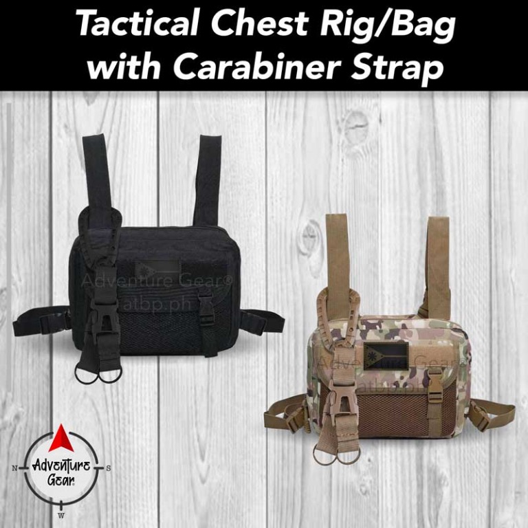 Tactical Chest Rig Bag with Carabiner Strap