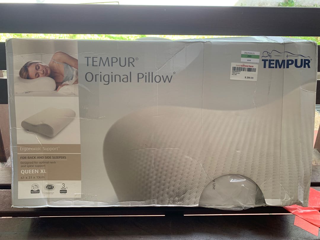 Tempur Original Pillow (Queen XL), Furniture & Home Living, Bedding