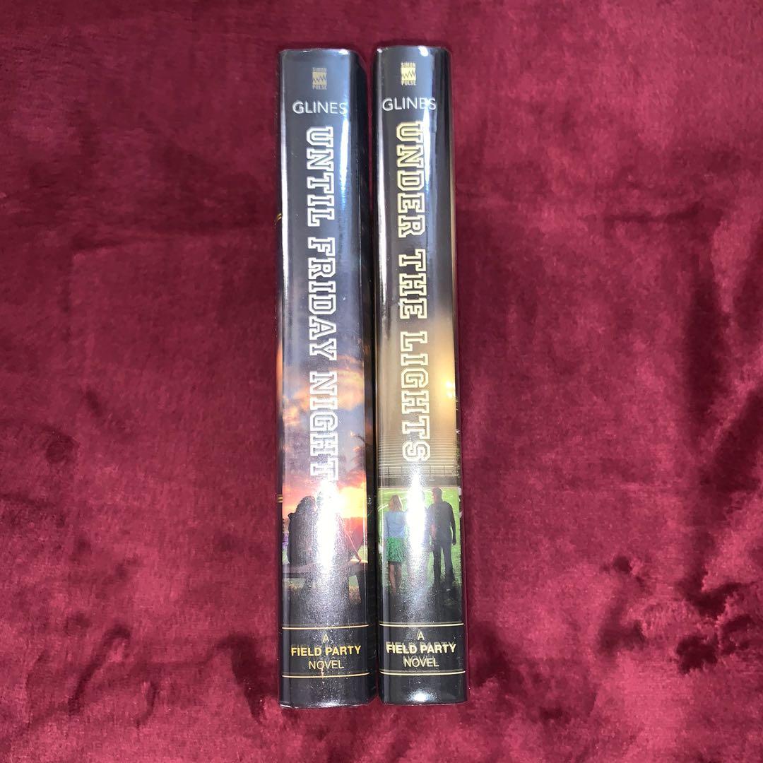 The Field Party #1-2 by Abbi Glines (Category: Storybooks) located in Quezon City. Submitted by dmnqarch (Listing ID 1106227099, Image 3). Description: Great condition, no marks or tears. Read the ebooks so these books were only ever shelved, each book has plastic cover. Hardcover / Hardbound. Last price. #1 Until Friday Night #2 Under the Lights.