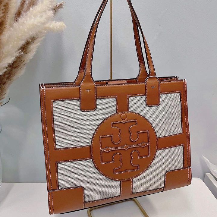 Tory burch ella canvas tote Luxury Bags Wallets on Carousell