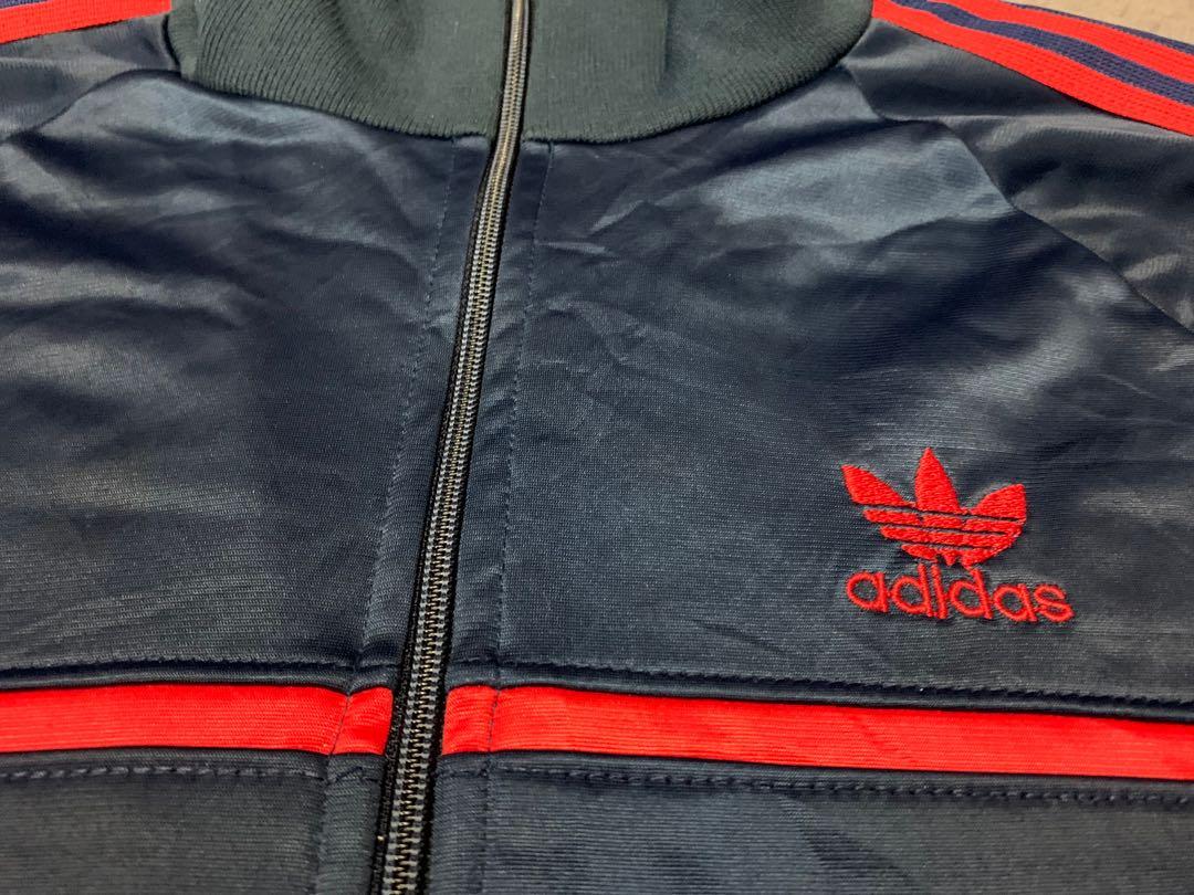 red adidas vintage jacket