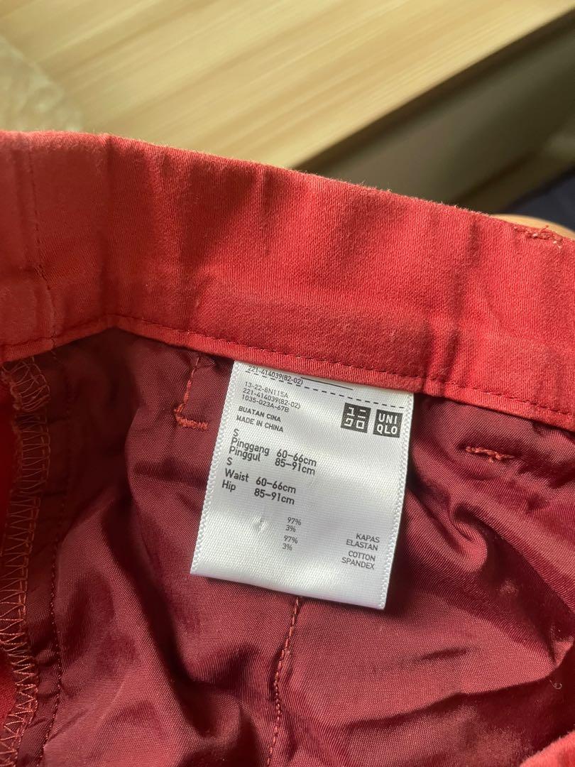 Uniqlo Short Pants Terracotta, Fesyen 