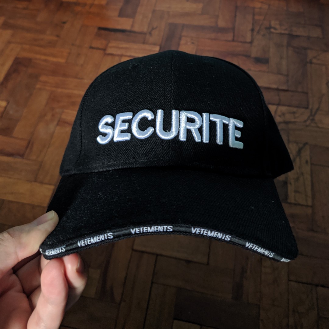 VETEMENTS SECURITE Logo Baseball Cap三代目JSOULB