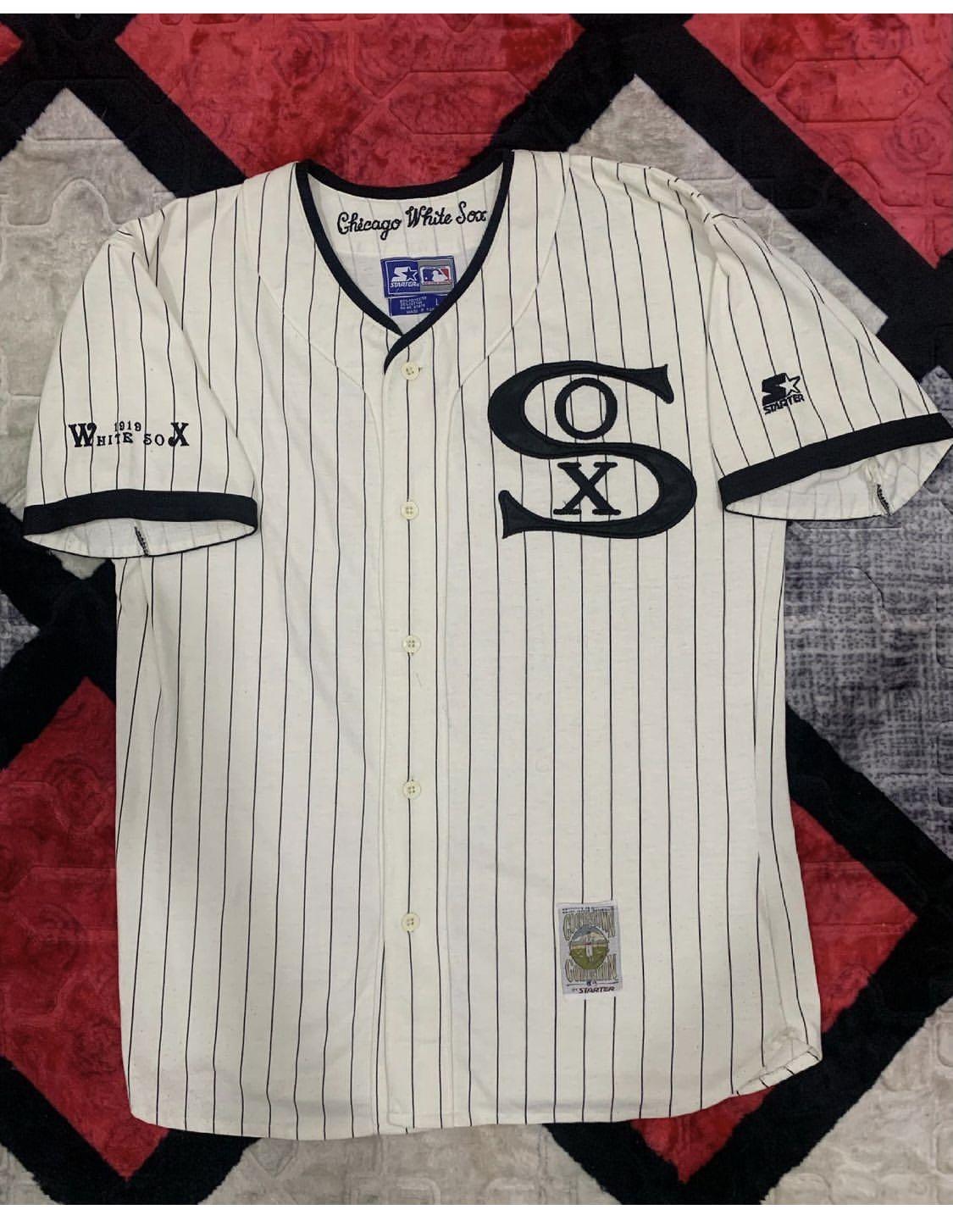 VINTAGE RARE EARLY 90's STARTER CHICAGO WHITE SOX BASEBALL JERSEY IN SIZE M