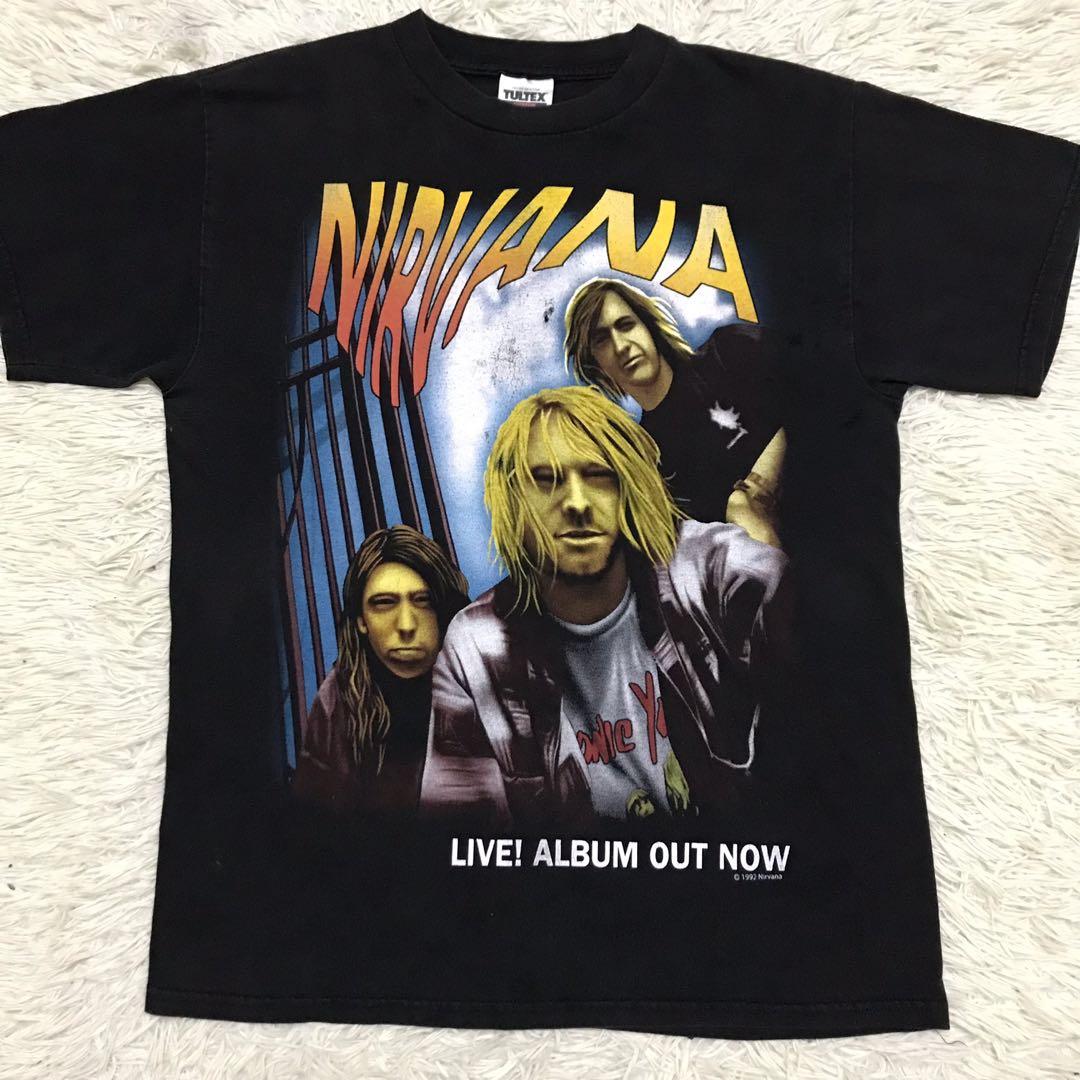 Nirvana Vintage EURO Bootleg Tシャツ /tee - Tシャツ/カットソー ...