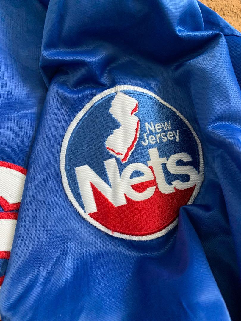 Majestic Hardwood Classic New Jersey Nets Stitched Warm Up Jacket Size 2 XL